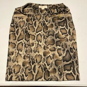 Michael kors snake print skirt